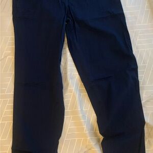 Talbots women’s comfy Deep navy Blue Chinos pants nautical preppy timeless
